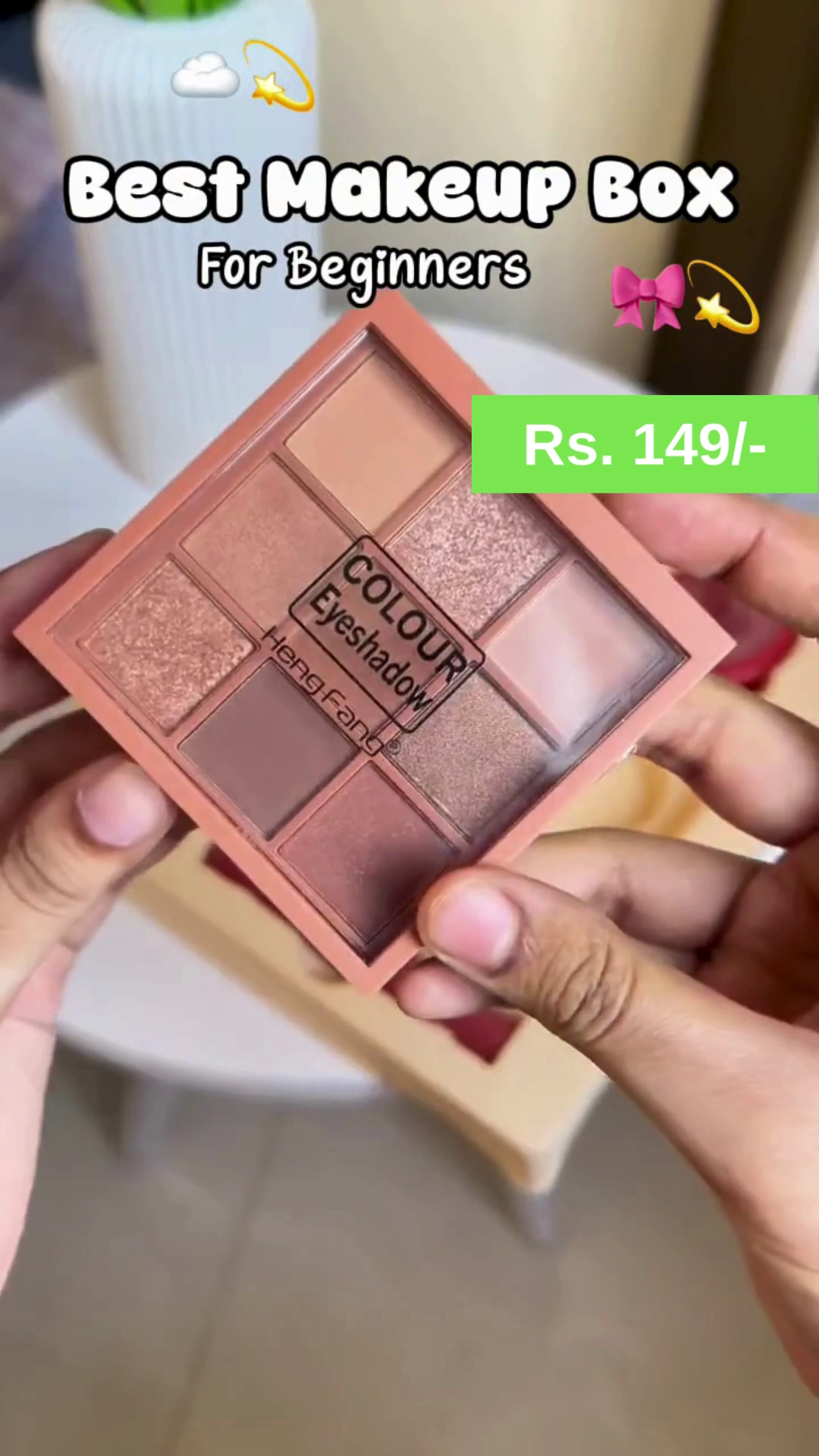 Beginner-Friendly Makeup Kit with Eyeshadow Palette, Lip Colors, and Essential Beauty Products for a Flawless Look