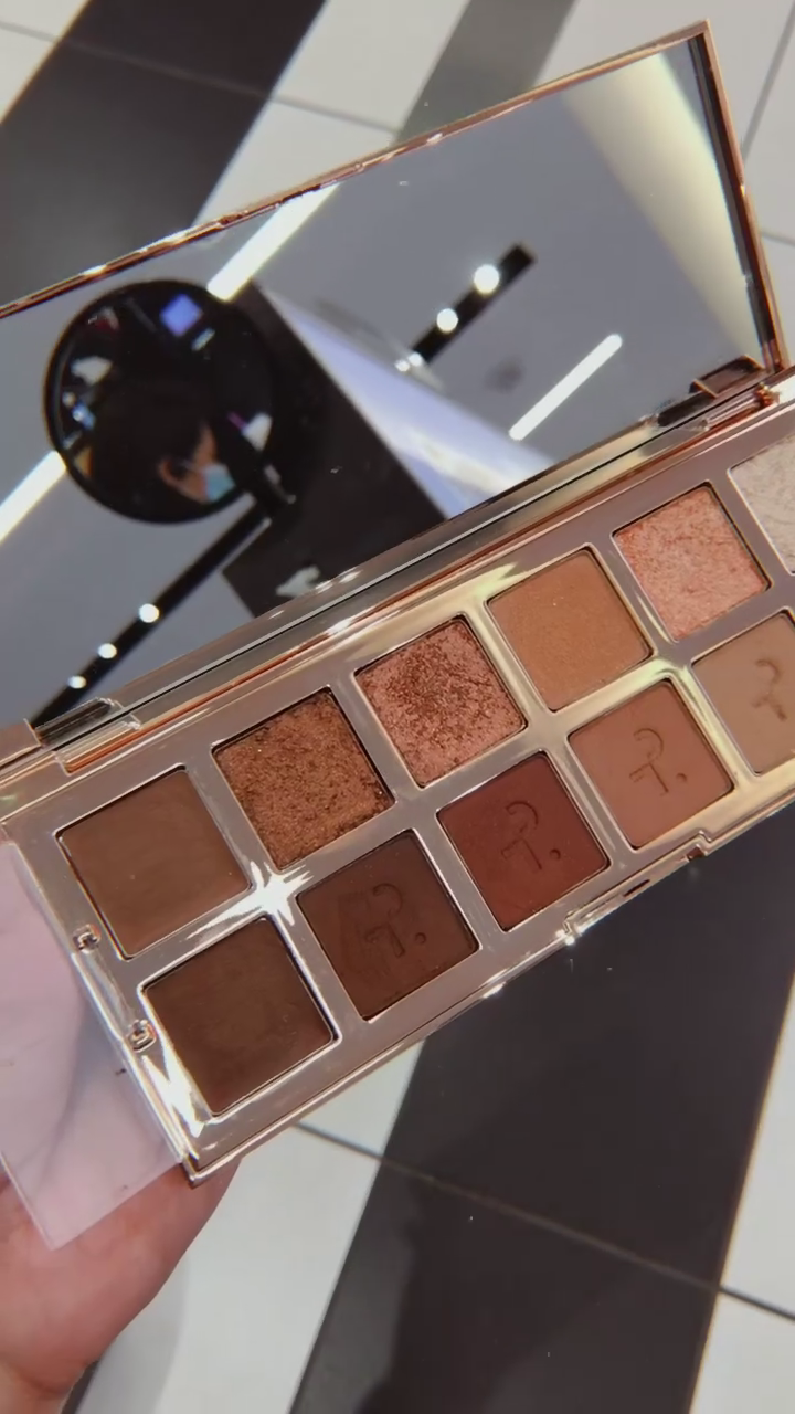 Luxury 12-Shade Warm Neutral Eyeshadow Palette with Matte, Shimmer & Metallic Finishes – Richly Pigmented, Long-Lasting, Blendable Colors for Day to Night Glam Looks – Featuring Rose Gold Packaging and Built-In Mirror