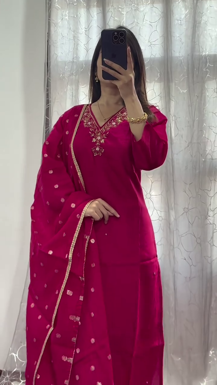 Radiant Golden Elegance: A Majestic Traditional Yellow Ensemble with Intricate Embellishments and Flowing Grace