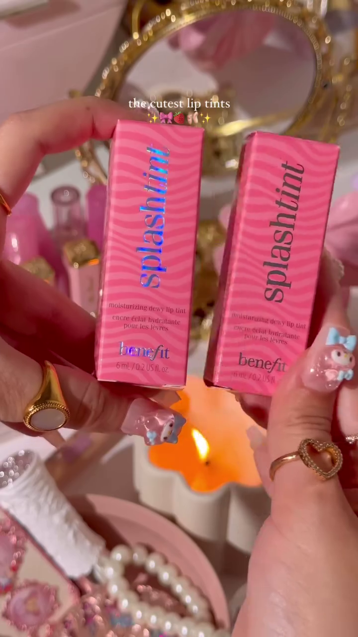 The Cutest Lip Tints – Benefit SplashTint Moisturizing Dewy Lip Tint for a Natural, Soft Finish with Long-lasting Color. Perfect for a Fresh, Hydrated Look.
