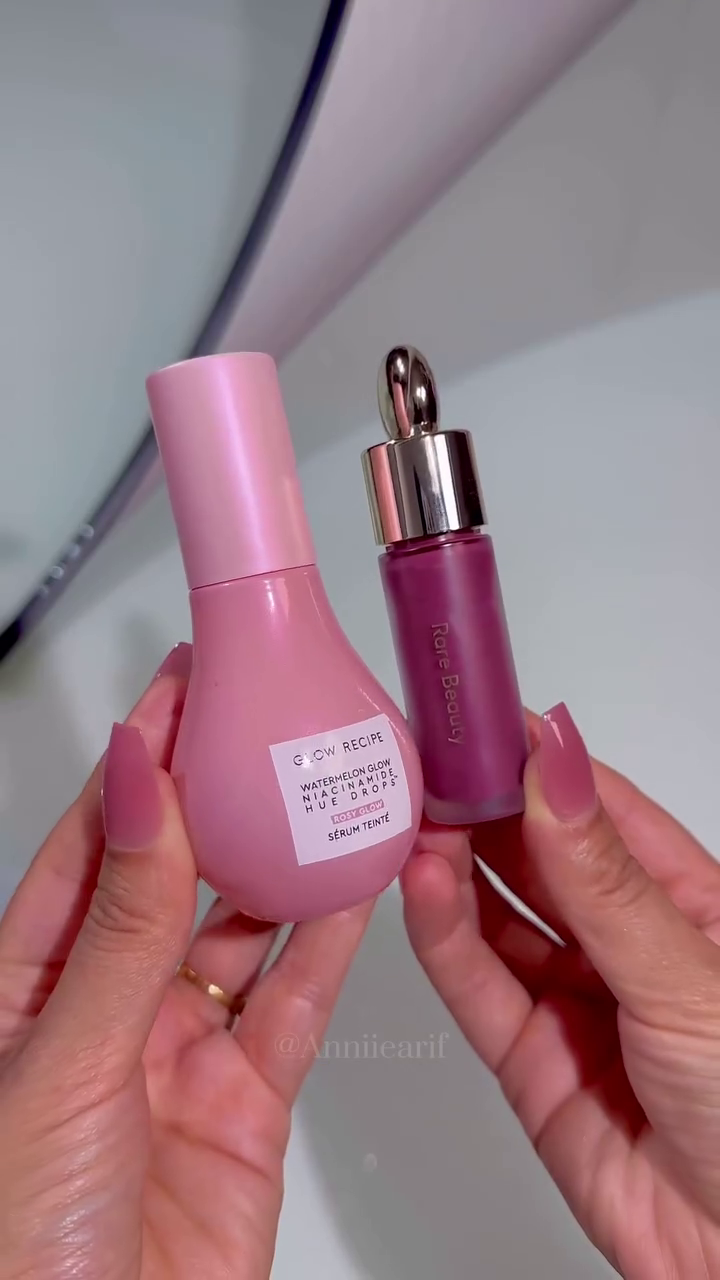Glow Recipe Watermelon Glow Niacinamide Dew Drops & Rare Beauty Serum Stick – Hydrating Skincare and Flawless Glow for Your Skin