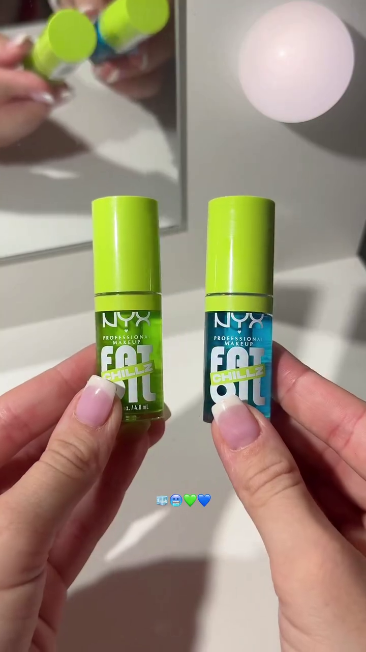 NYX Professional Makeup Fat Oil Lip Drip - Hydrating Lip Gloss in Refreshing Green and Blue Shades