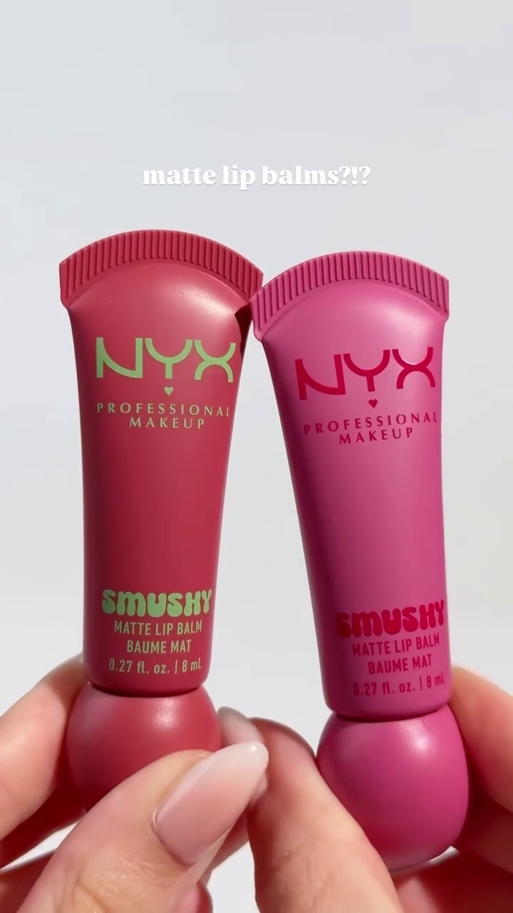 NYX Smushy Matte Lip Balms – Soft, Hydrating Matte Color in Cute, Fun Packaging.