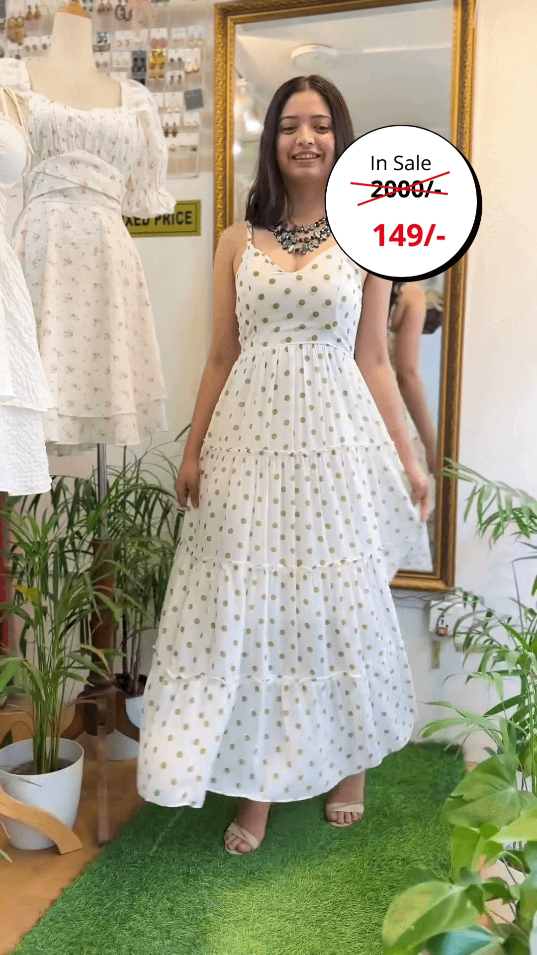 Womens Floral Square Neck Evening Dress