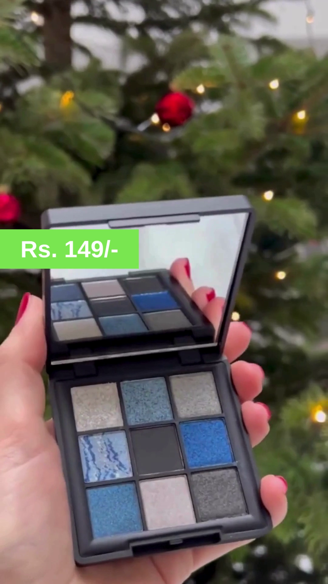 Luxury 9-Shade Eyeshadow Palette Featuring a Stunning Mix of Matte, Shimmer, and Marbled Finishes for Bold and Elegant Eye Makeup Looks