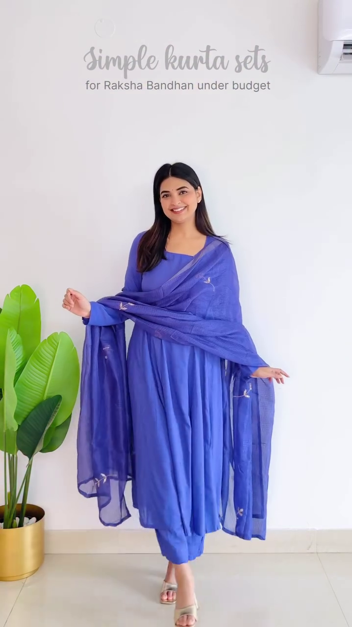 Simple Purple Kurta Sets for Raksha Bandhan, Featuring Budget-Friendly Traditional Designs with Elegant Embroidery and Comfortable Fabric