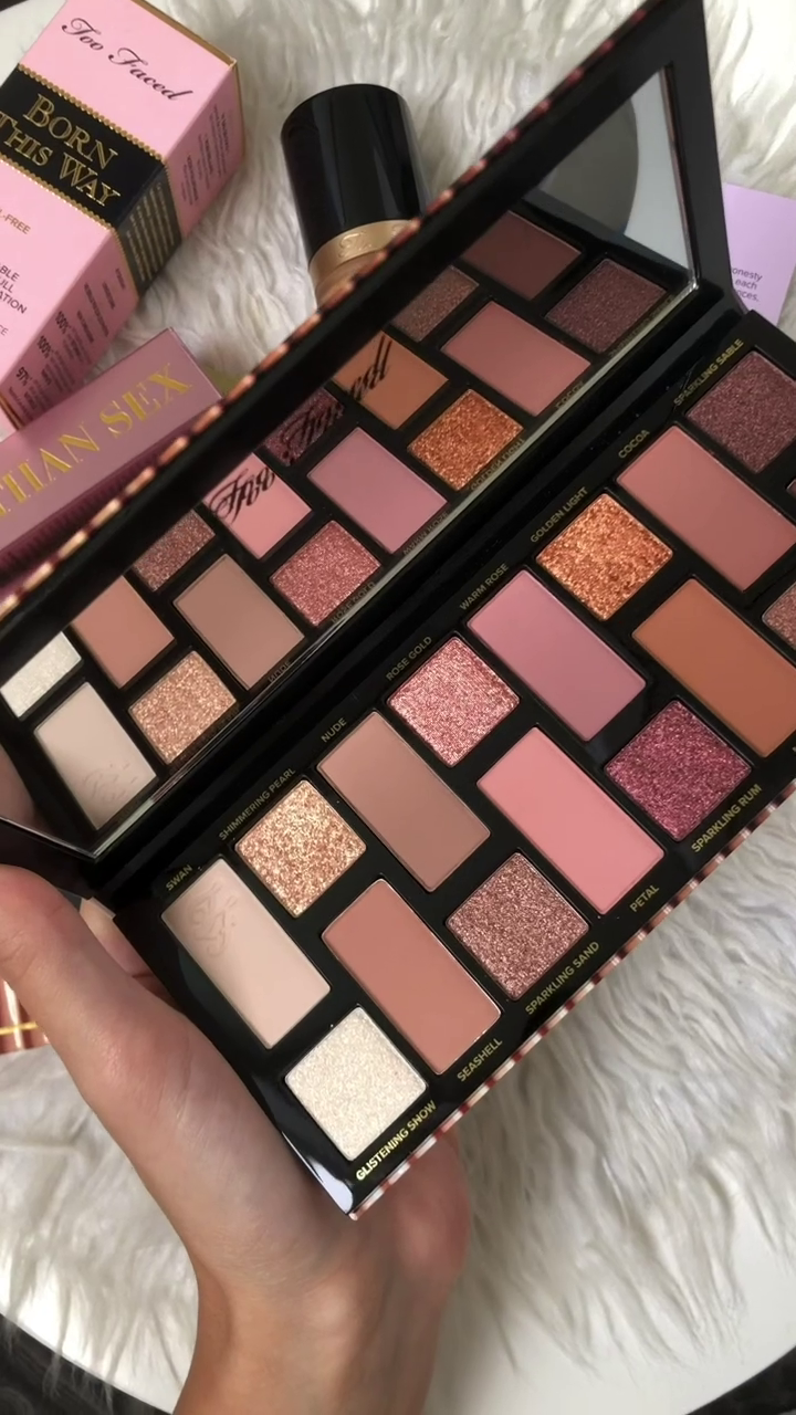 Too Faced 'Born This Way' Eyeshadow Palette – 16 Beautiful Shades in Matte, Shimmer, and Glitter Finishes for Soft, Sultry, and Glamorous Eye Looks