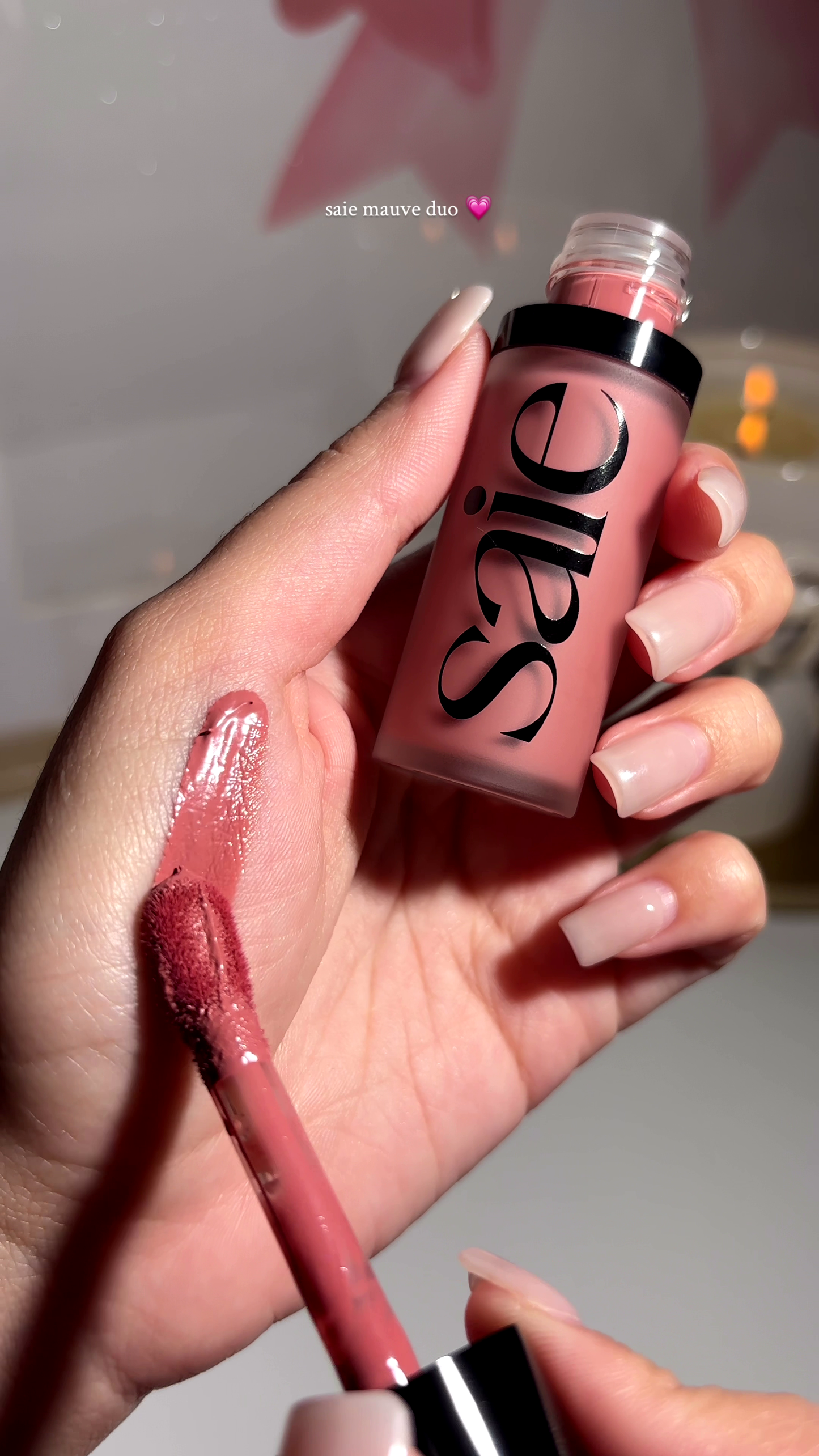 Saie Mauve Duo – Flawless Lip & Cheek Tint for a Natural, Rosy Glow