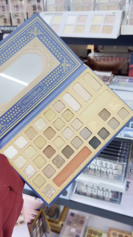 Variety Eyeshadow Palette Collection – Featuring Matte, Shimmer, and Glitter Shades in Warm and Neutral Tones for Perfect Day and Night Look