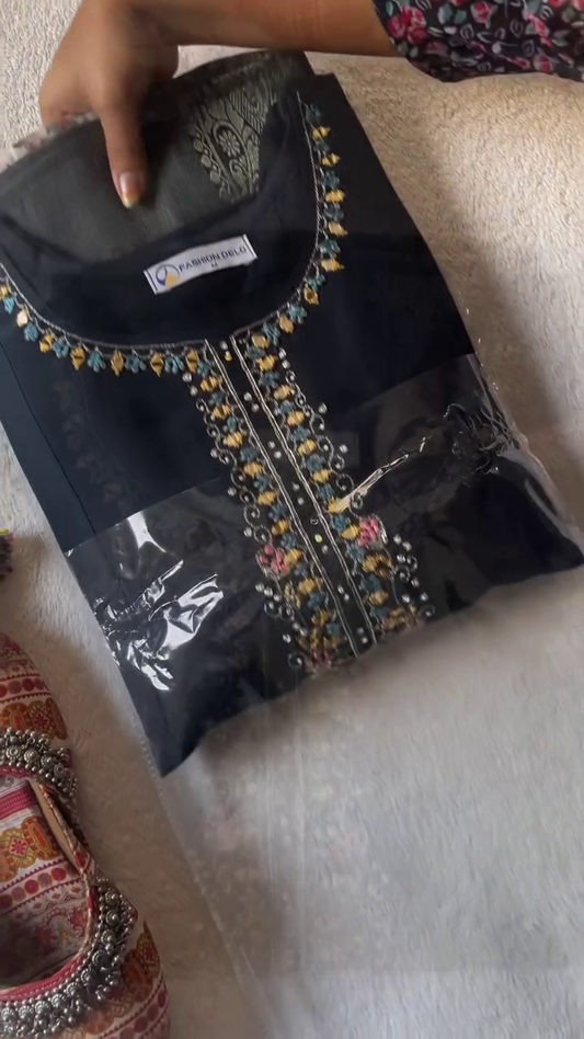 "Women's Premium Ethnic Wear Collection – Stylish A-Line Cotton Kurta Pant Sets in Elegant Designer Anarkali Suit with Embroidered Net Dupatta and Zari Work Sleeves