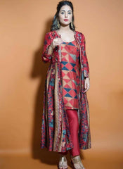 Bollywood Style Hina Khan Western Salwar Suit